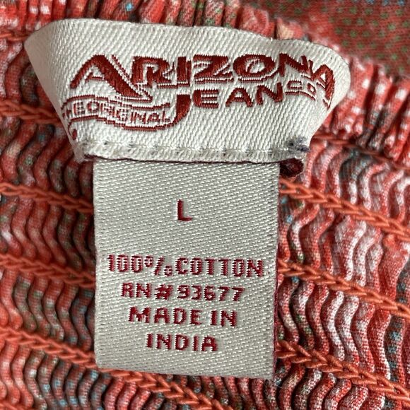 Arizona Jeans Aztec Tribal Print Strapless Dress Women's Size Large Short Cotton - Picture 5 of 14